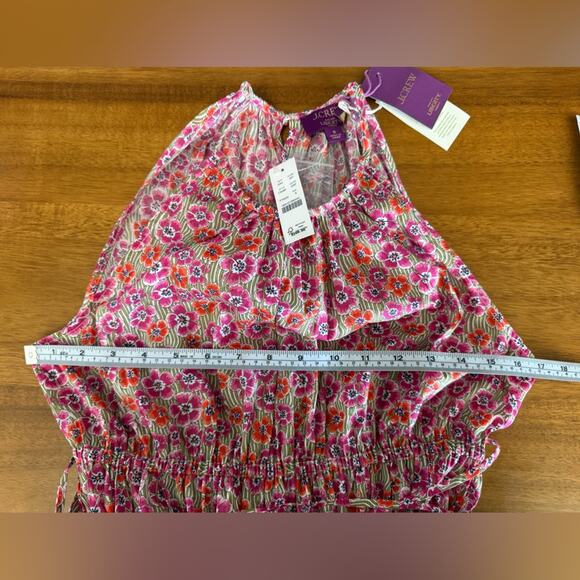 NWT J. Crew Tie-waist halter dress in Liberty Ellie Floral Fabric Size Small - Picture 13 of 15